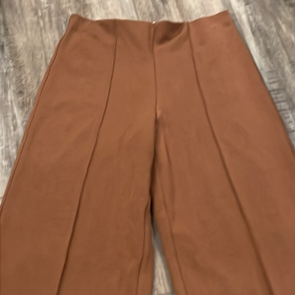 Victor Glemaud Shopbop Brown High-Rise Wide Leg Sweater Trousers Pants Large - Picture 11 of 13